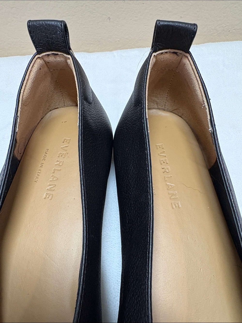 EVERLANE Black Leather Day Glove Italian Leather Ballet Flats, 7.5 - Picture 12 of 12